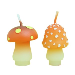 Birthday Candle, Mushroom Candle, Party Supplies and Wedding Favors