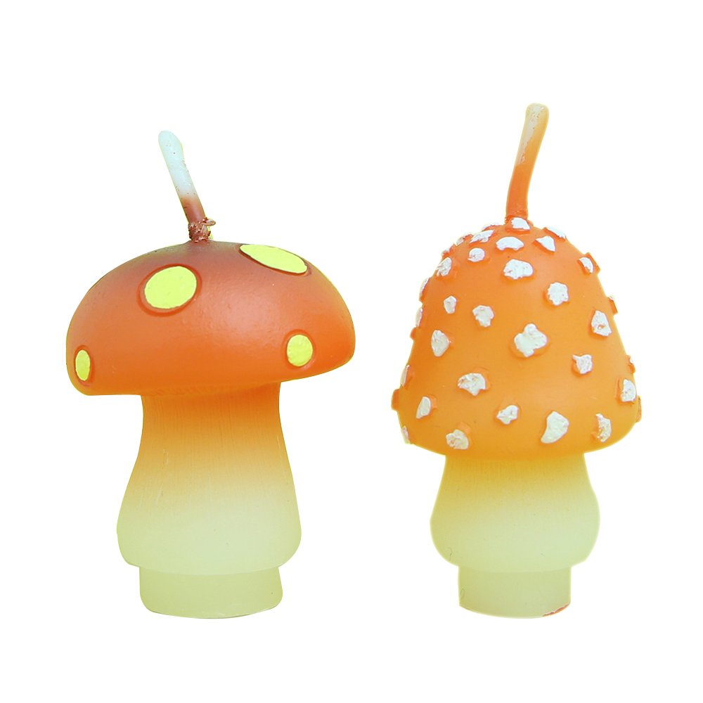 Birthday Candle, Mushroom Candle, Party Supplies and Wedding Favors