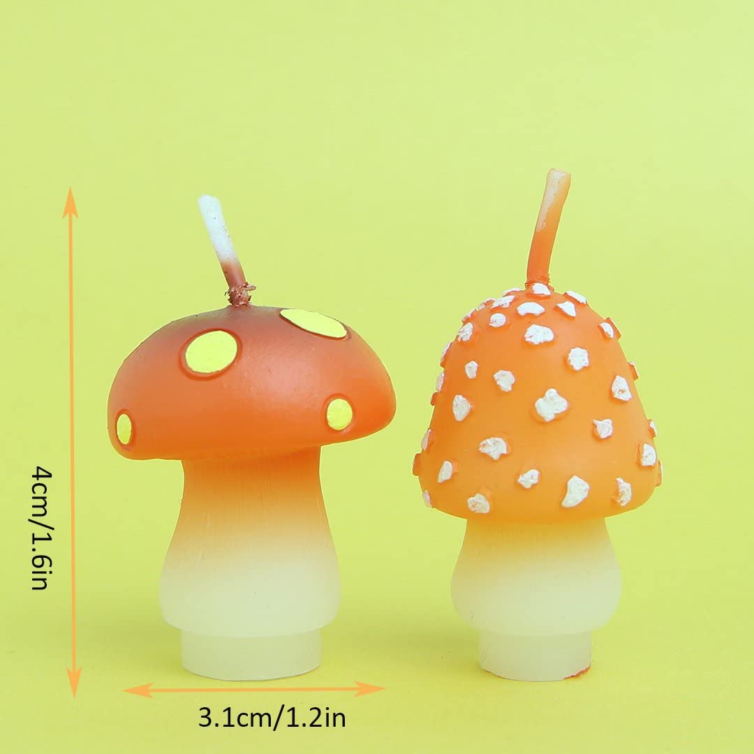 Birthday Candle, Mushroom Candle, Party Supplies and Wedding Favors - Image 2