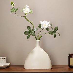 White Ceramic Vase, Home Decor, Bohemian Style Vase, Suitable for Pampas Grass, Simple Modern Home Decor Aesthetics