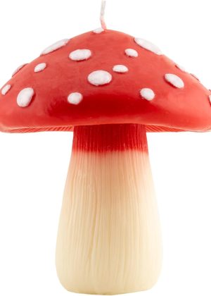 Mushroom Candle, Unscented Soy Wax, 8 oz, Decorative Candle, Classic Mushroom Theme