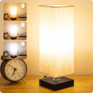 Small Bedside Table Lamps, Three Colors Available