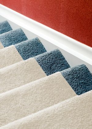 Anti-slip stair and floor protection mats, 30ft long x 30ft wide - Durable, washable low-pile protective mats
