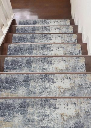 Anti-slip stair mats, washable and reusable, indoor safety stair mats
