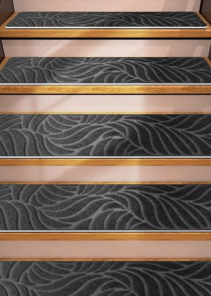 15-pack anti-slip stair mats, 8" x 30" anti-slip carpet mats, suitable for indoor wooden steps