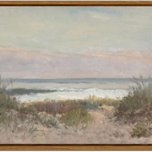 Framed canvas wall art, home decoration, classic coastal scenery bathroom decorative painting, farmhouse kitchen office bathroom art wall decoration