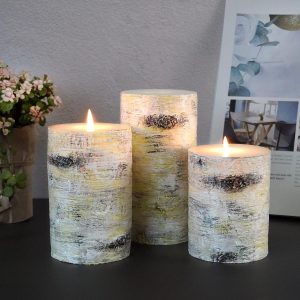 Handmade Unscented Column Candle Set | 4/5/6 Inch | Approx. 300 Hours Burn Time