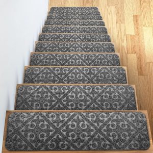 13-pack anti-slip/anti-slip rubber mats/carpet mats set - indoor and outdoor pet dog stair mats - anti-slip stair carpet